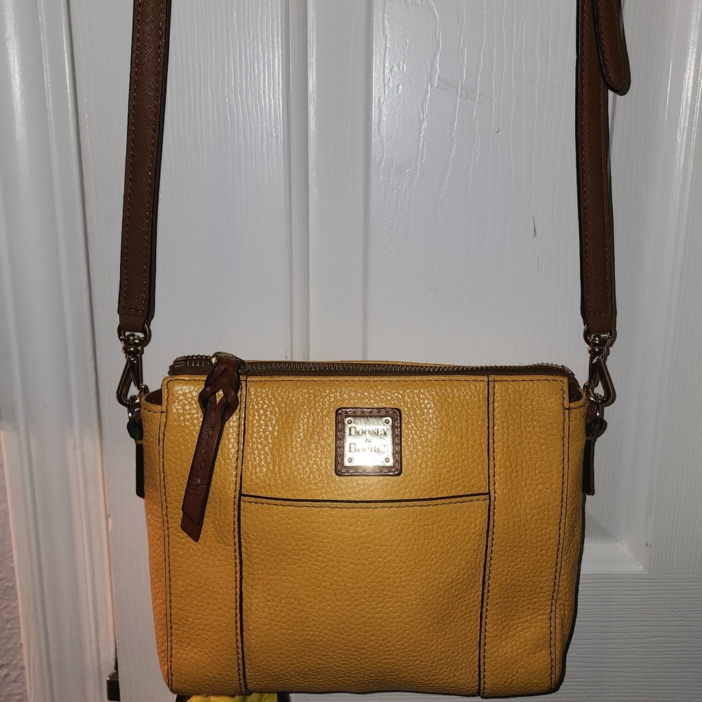 Dooney & Bourke | Vintage Brown and Yellow Crossbody Bag